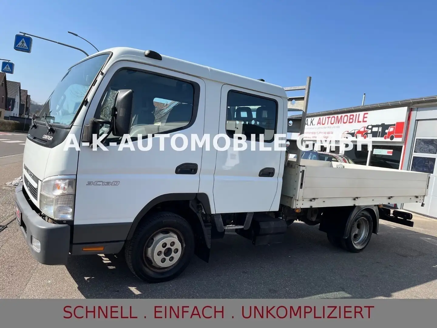Mitsubishi Canter FUSO CANTER*3C13D*1-H*PRITSCHE*DOKA*6-SITZ*KLIMA Blanco - 1