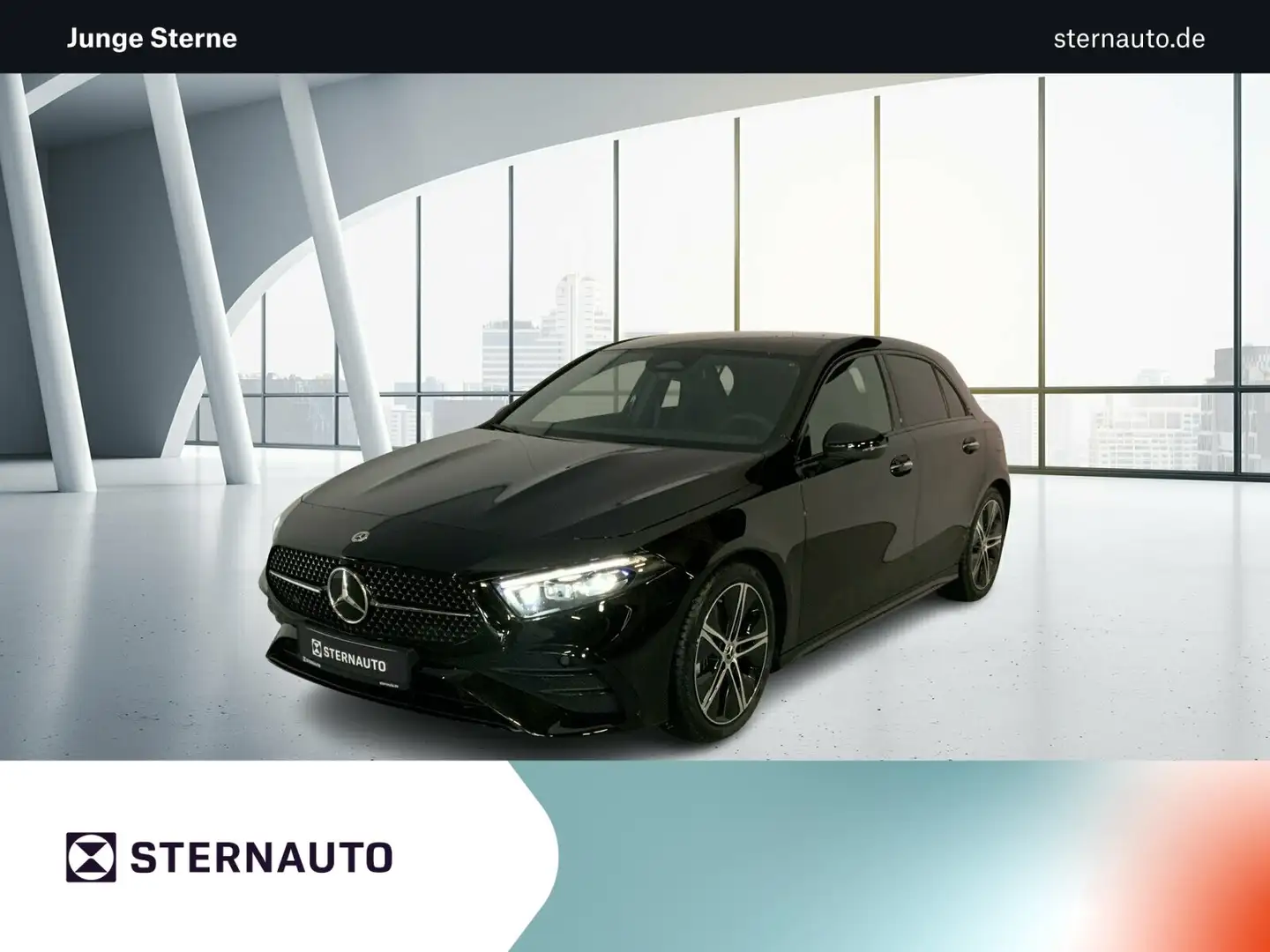 Mercedes-Benz A 200 A 200 d Kompaktlimousine  AMG Line Navi/Distronic Schwarz - 1