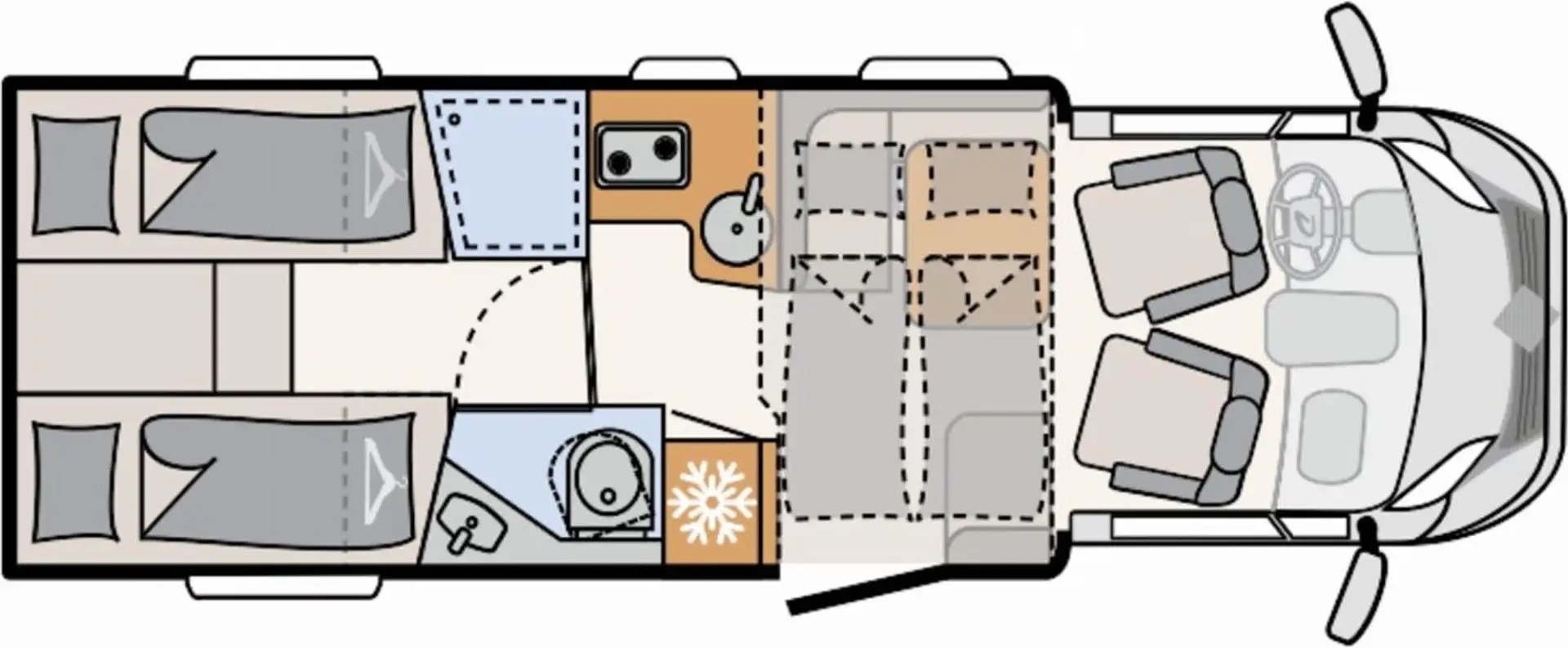 Dethleffs Just Camp T 7052 EB Blanc - 2