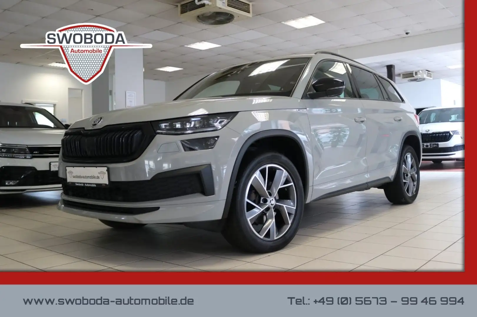 Skoda Kodiaq Sportline 4x4 DCC AHK Matrix Memory Pano Grau - 1