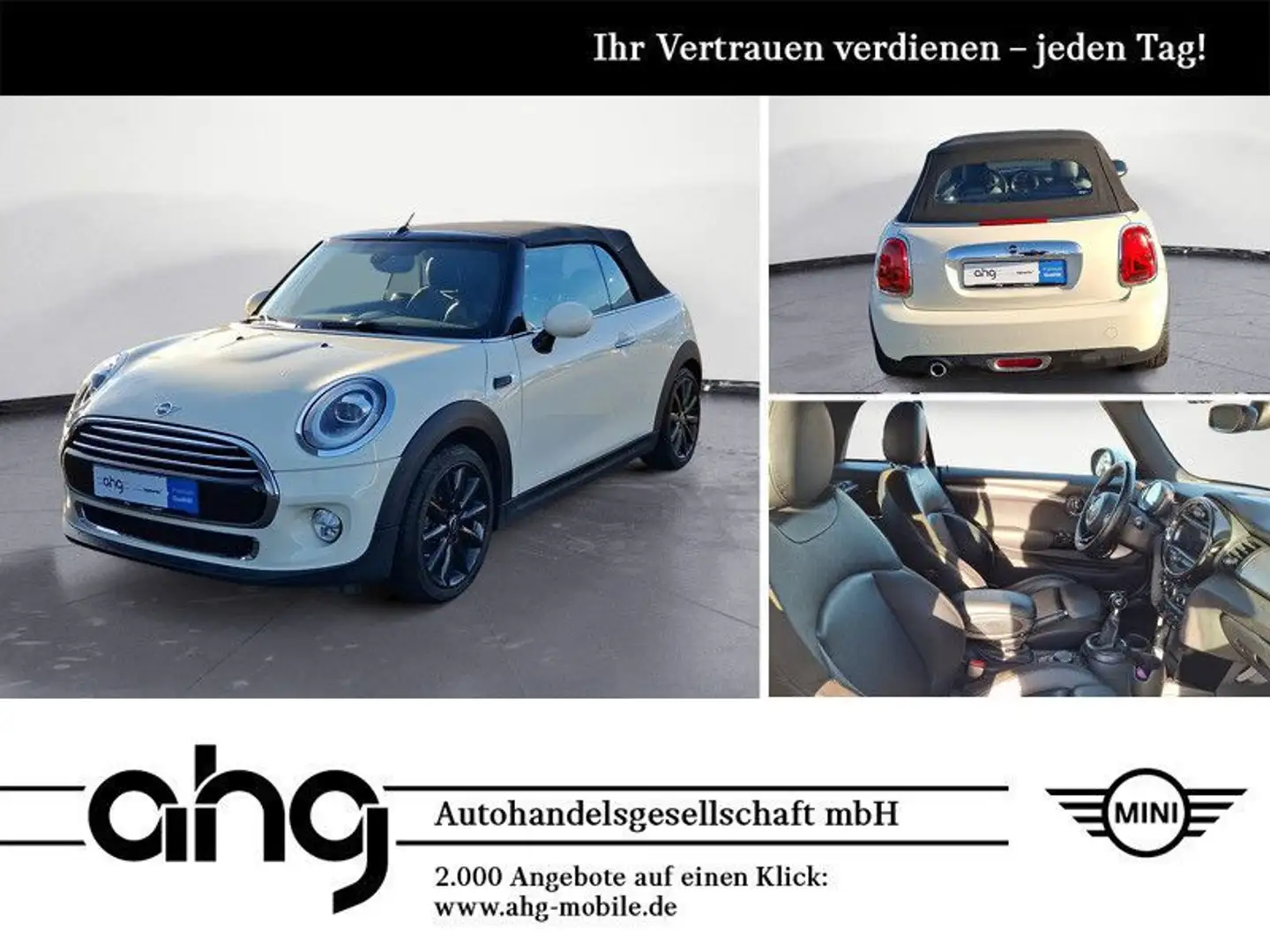MINI Cooper Cabrio Klimaaut. Sportsitze PDC ISOFIX Weiß - 1