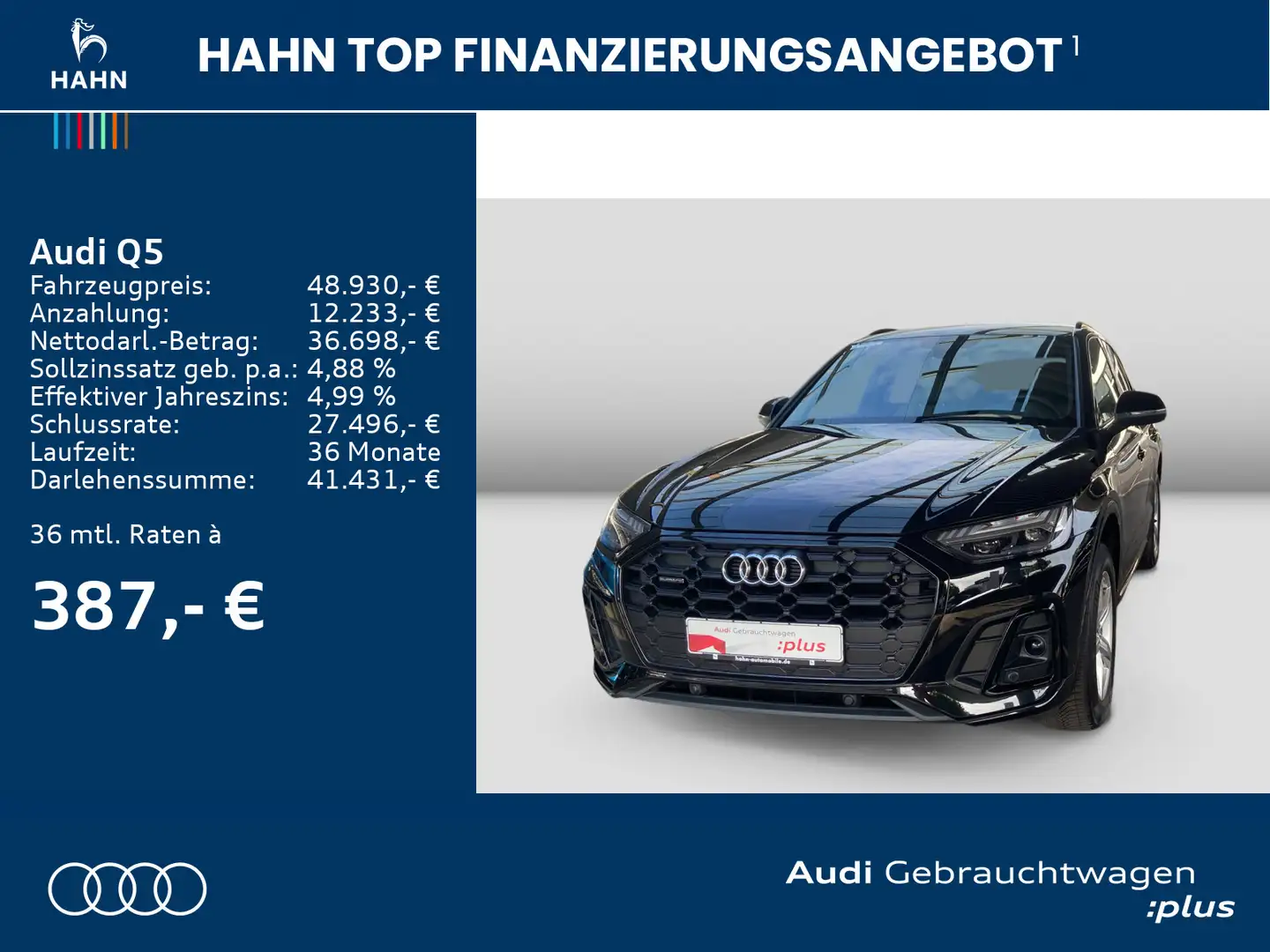 Audi Q5 40TDI quattro S tronic S line Virtual Matrix Schwarz - 2