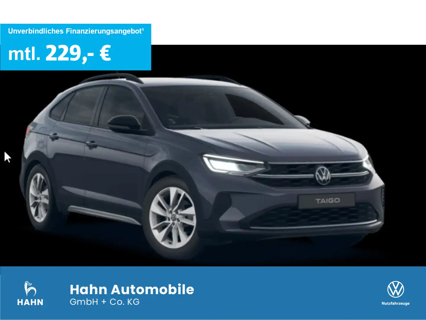 Volkswagen Taigo GOAL 1,0 l TSI 116 PS NAV Plus Paket KAM Grau - 1