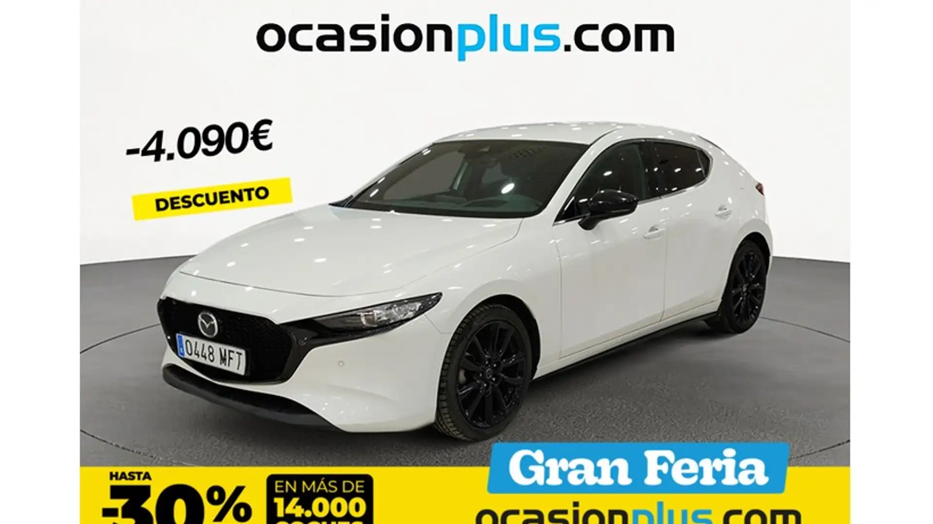 Mazda 3 2.0 e-Skyactiv-G Homura Aut. 90kW Blanco - 1