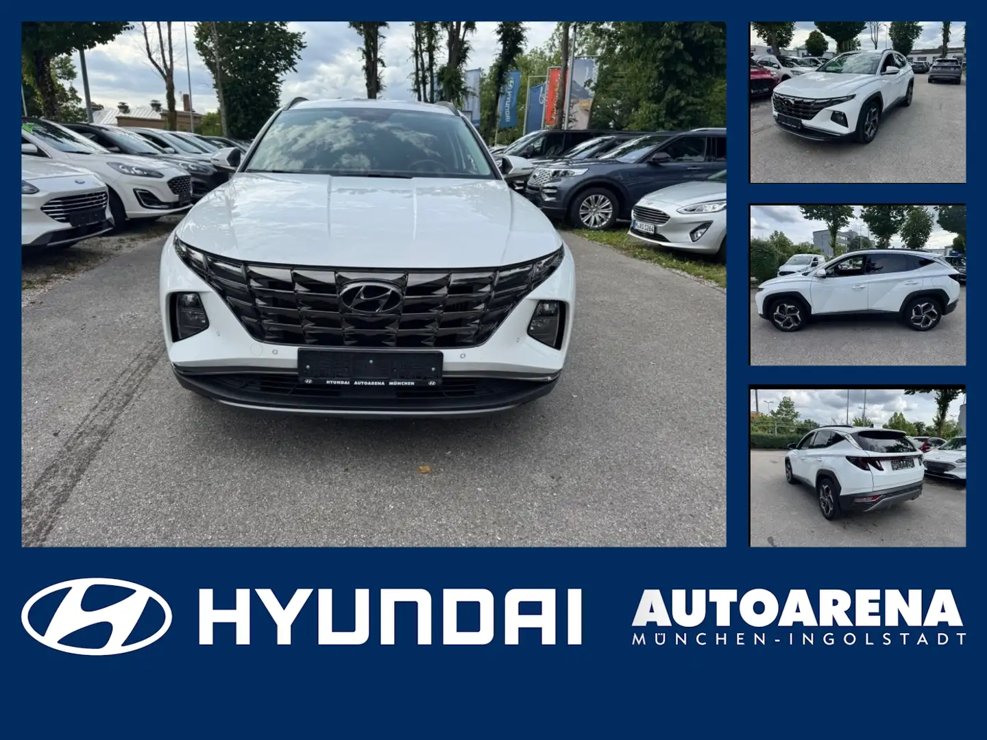 Hyundai TUCSON 1.6 T-GDI Trend SpurH LM 2xKlima PDC Bianco - 1