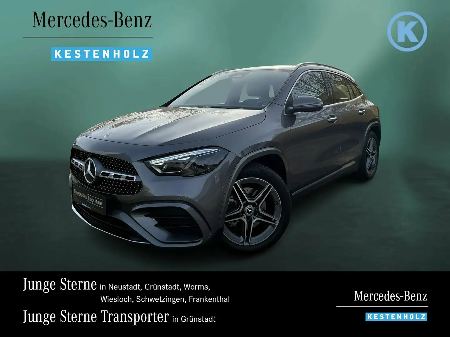 Mercedes-Benz GLA 220 GLA 220 4M AMG+AHK+360°+EASYP+KEYL+MEMORY+MLED Grau - 1