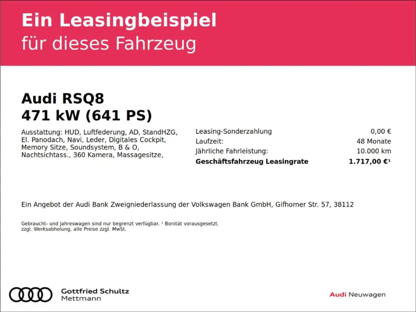 Audi RS Q8 MEGA POWER LASERLICHT STANDHEIZUNGPANO AHK O perfo Silber - 2