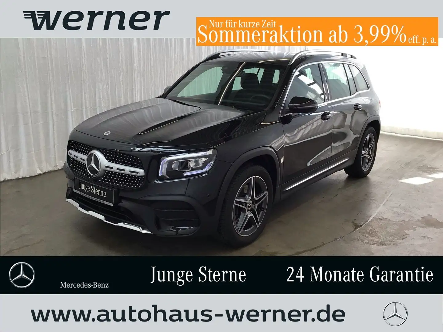 Mercedes-Benz GLB 200 d 4M AMG AHK MBUX BUSI LED KAMERA EASYPA Schwarz - 1