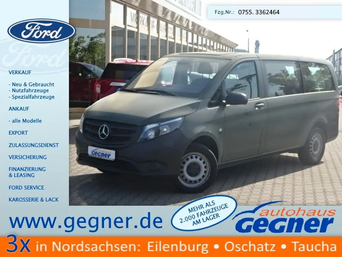 Mercedes-Benz Vito Tourer 116 CDI/BT Pro 4MATIC lang Aut. Pro Grün - 1