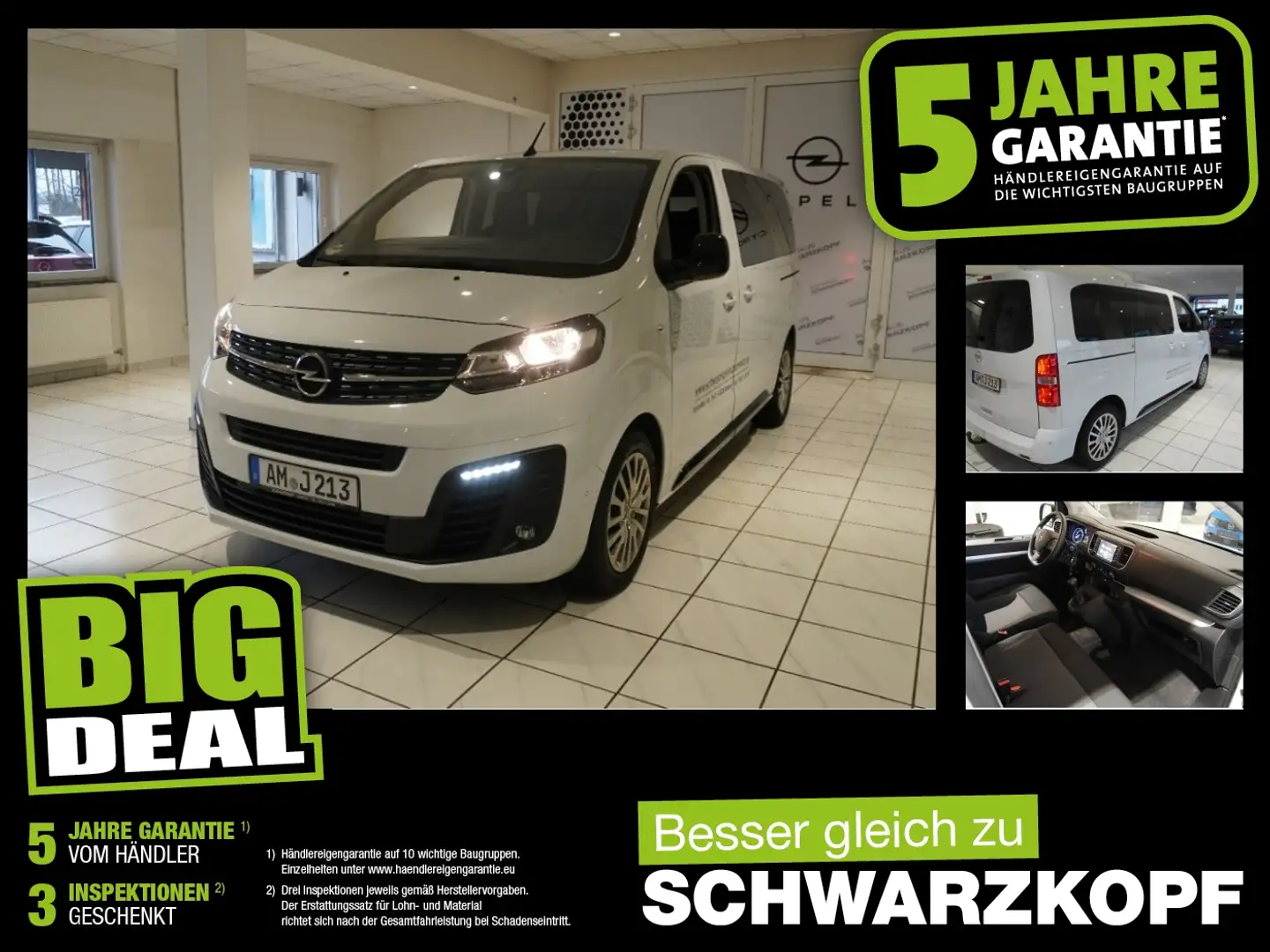 Opel Zafira Life Selection M (L2) Klima,Schiebetüre Weiß - 1