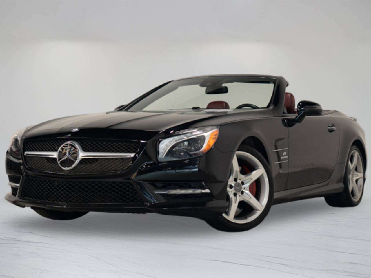 Black 2013 Mercedes-Benz SL-Class Convertible Rear-Wheel Drive Automatic