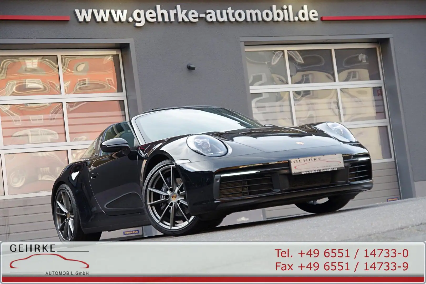 Porsche 992 992 Targa 4*Sporta,1.Hand,U-Frei,Approved fähig* Schwarz - 1