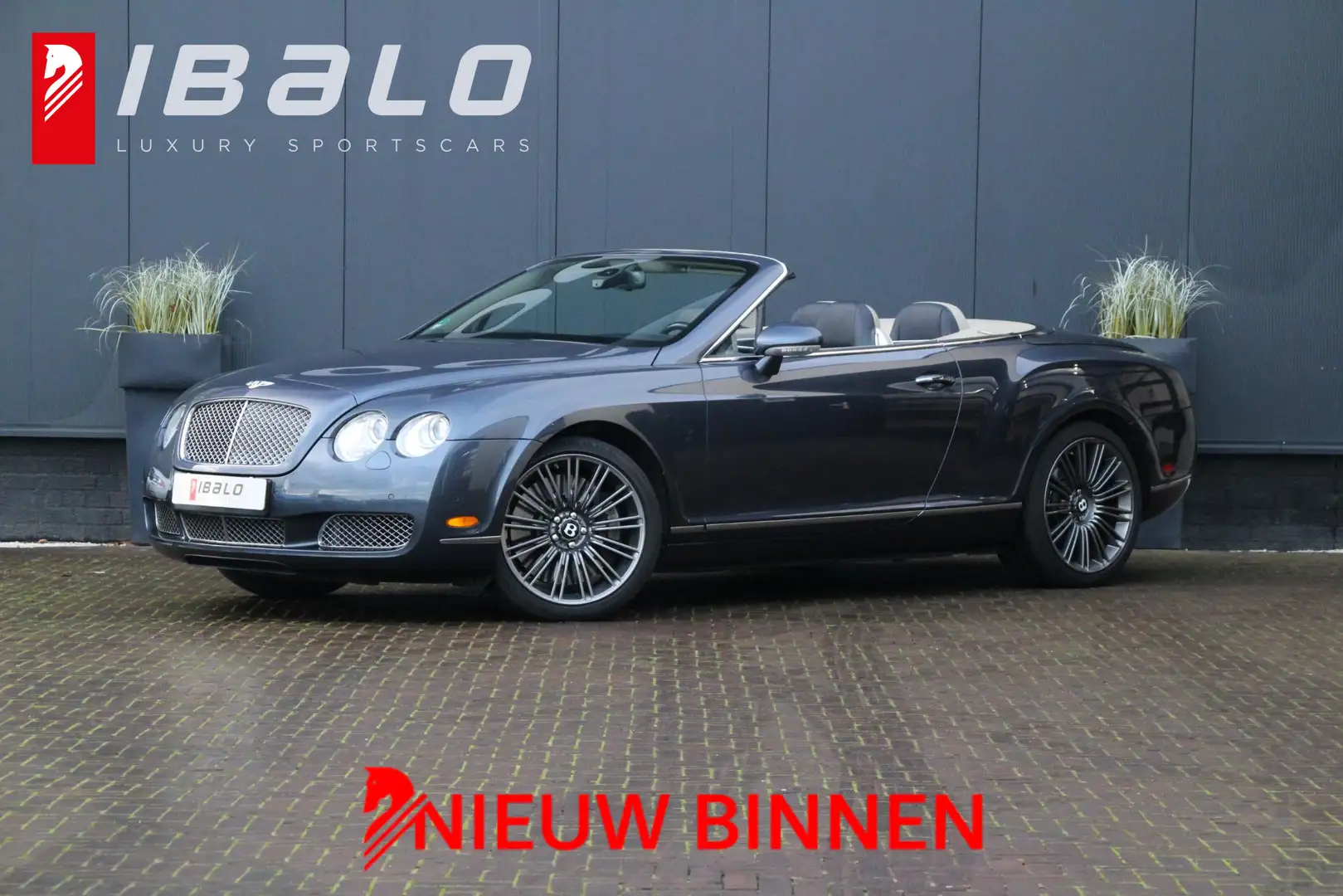 Bentley Continental GTC 6.0 W12 | 20" Speed | Diamond Stitching | Blauw - 1