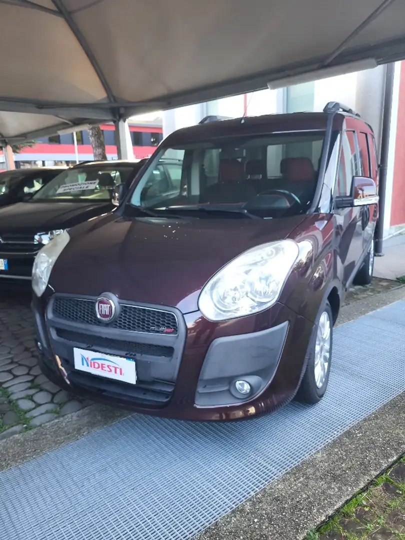 Fiat Doblo Doblò 1.3 mjt 16v 90cv Emotion 5 POSTI AUTOVETTURA Rouge - 1