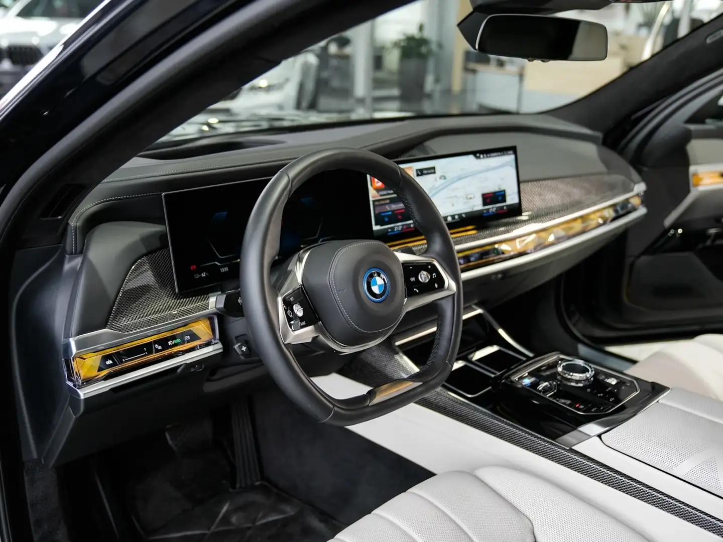 BMW i7 xDrive60 Aut.-Türen Executive-P. Kristalls. Czarny - 2
