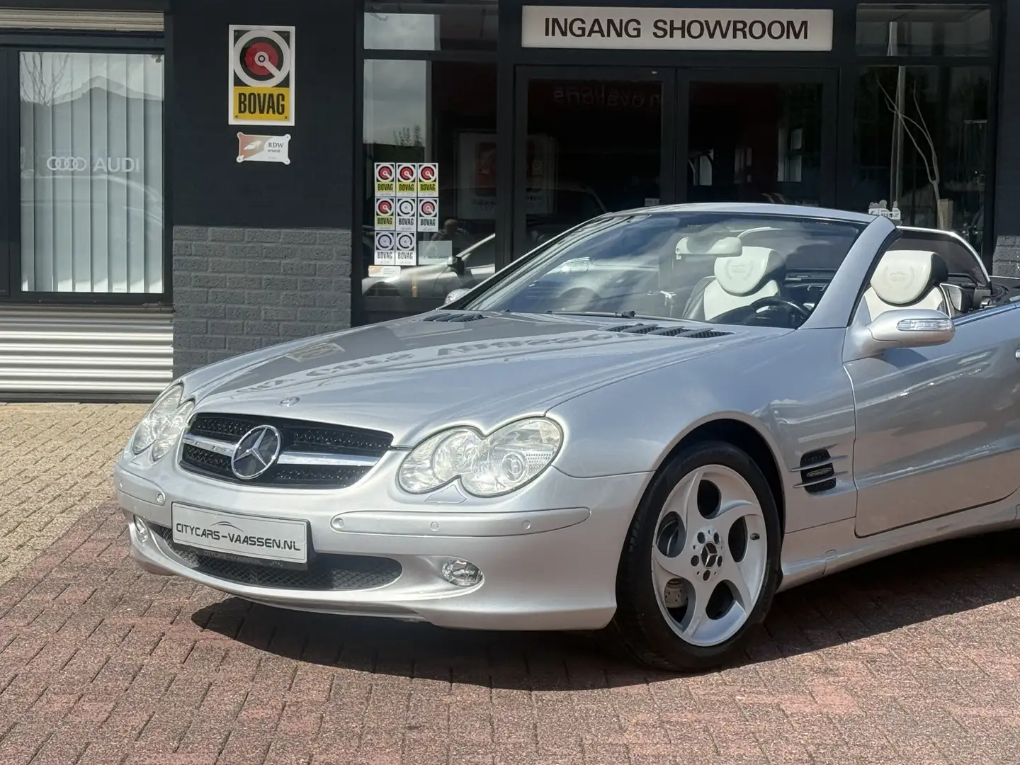 Mercedes-Benz SL 350 Edition 50 automaat youngtimer 245 pk bi-xenon cli Grijs - 2
