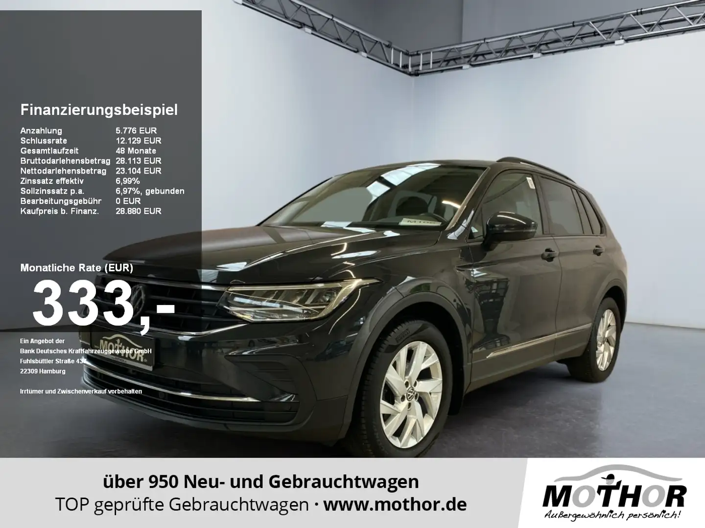 Volkswagen Tiguan Life 1.5 TSI DSG LED ACC PDC Kamera Grau - 1