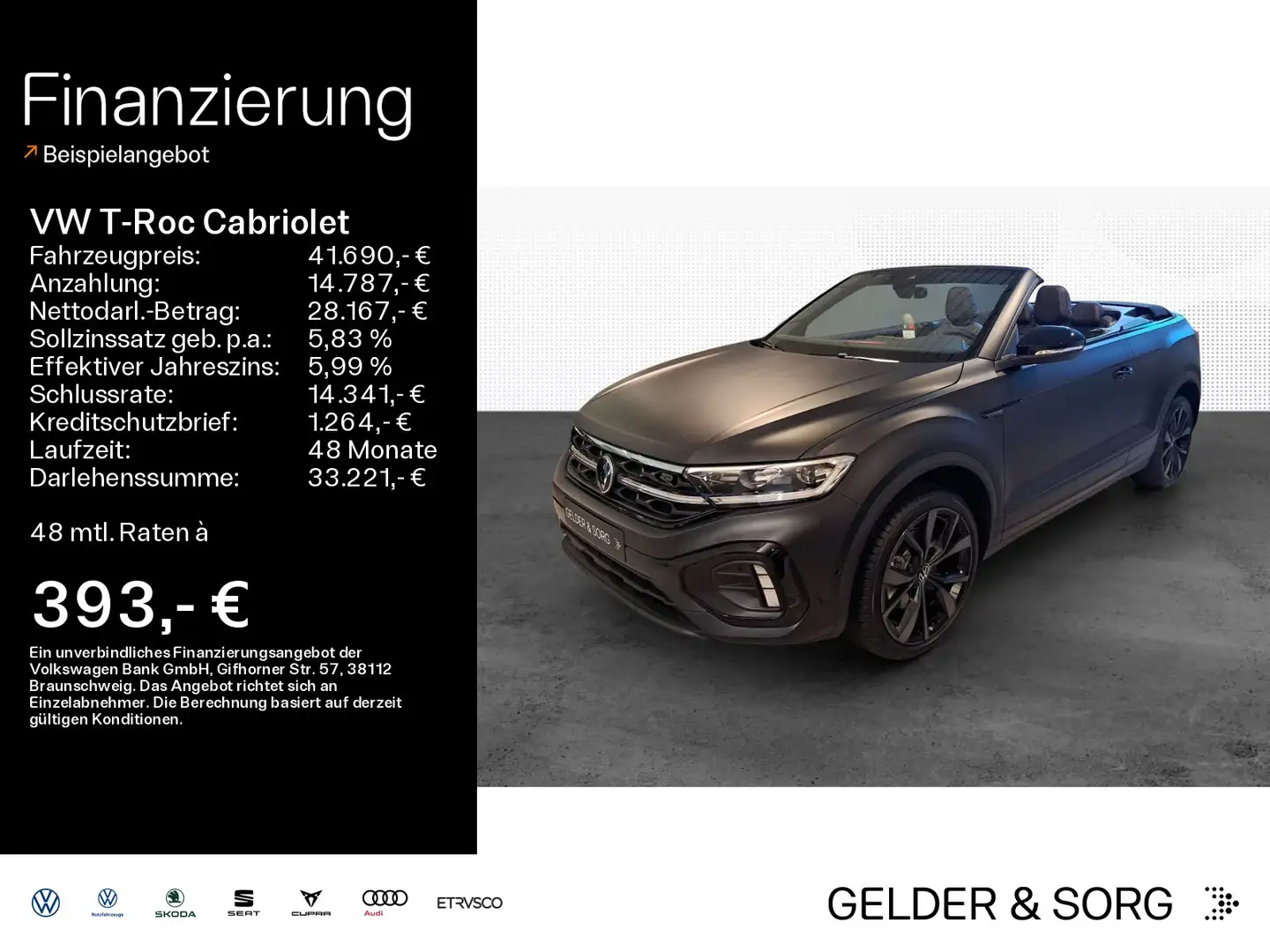 Volkswagen T-Roc R-Line 1.5 l TSI*AHK*ACC*BLACKPL Schwarz - 1