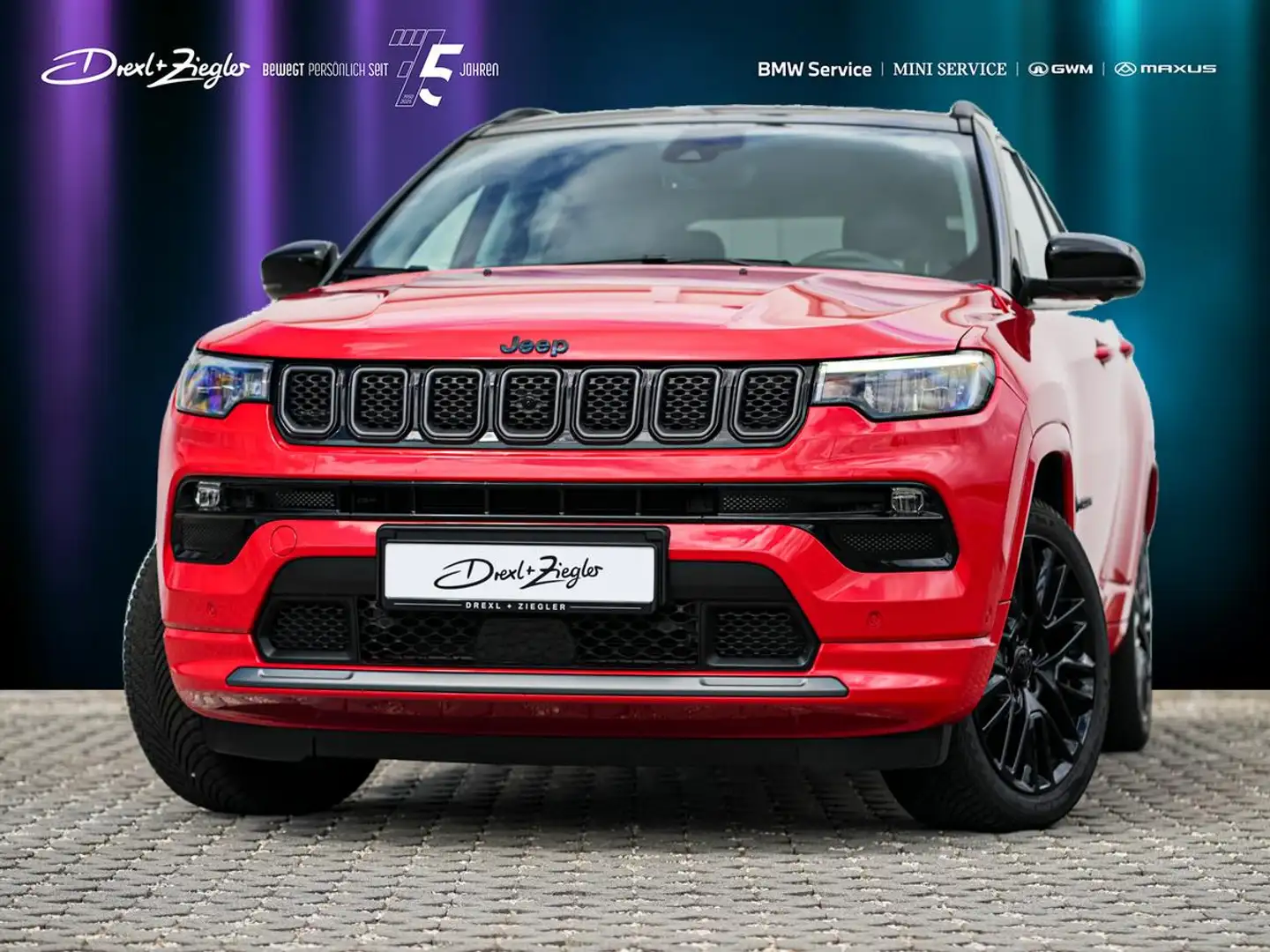 Jeep Compass S Hybrid 4WD Navi RFK 360° Leder eKlappe Roşu - 1