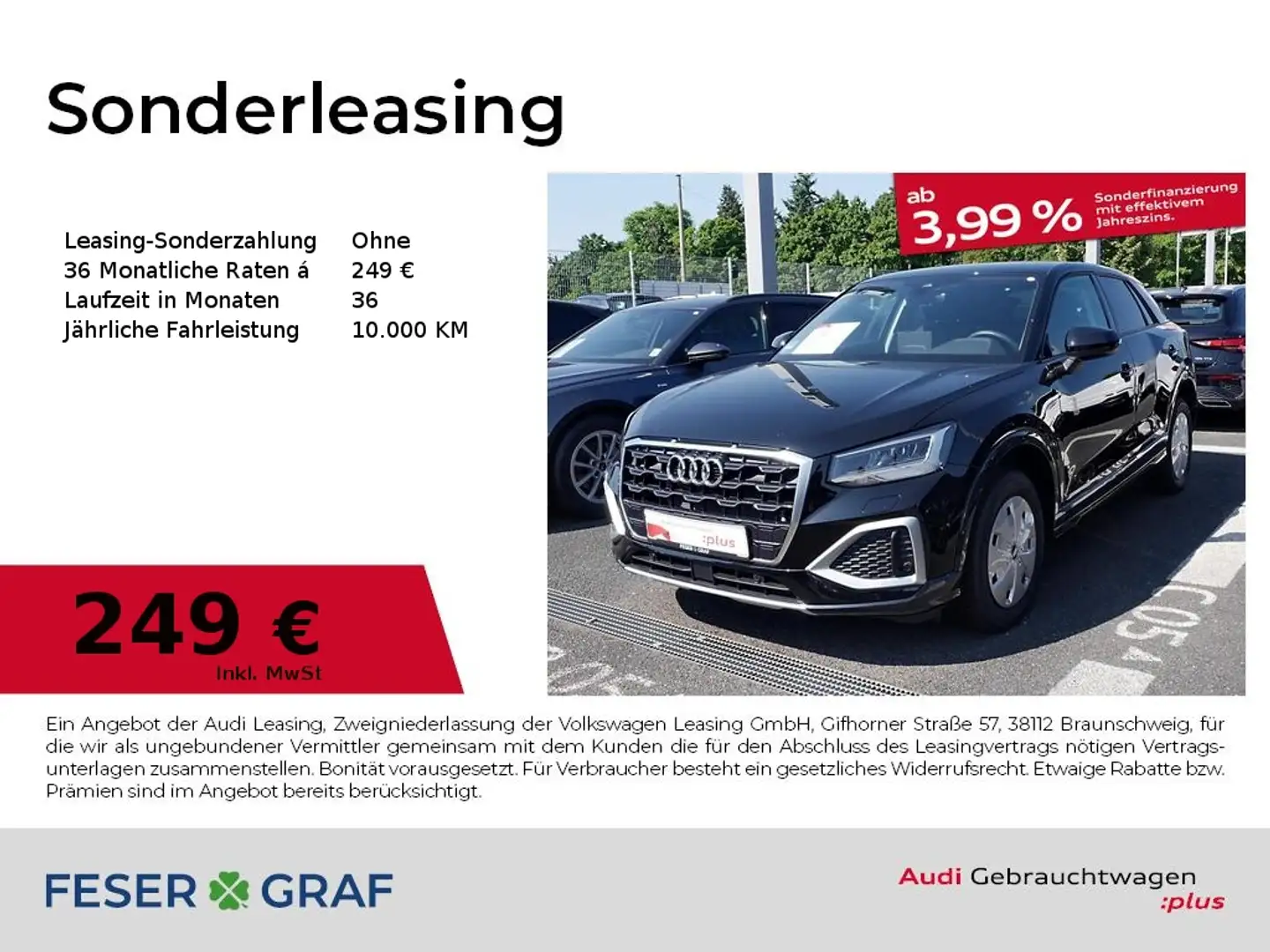 Audi Q2 35 TFSI advanced S tronic AHK Navi Tempomat Schwarz - 1