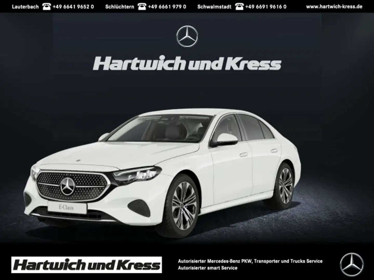 Mercedes-Benz E 200 E 200 Avantgarde Advanced+AHK+19"Räder+360°Kamera+ Weiß - 1