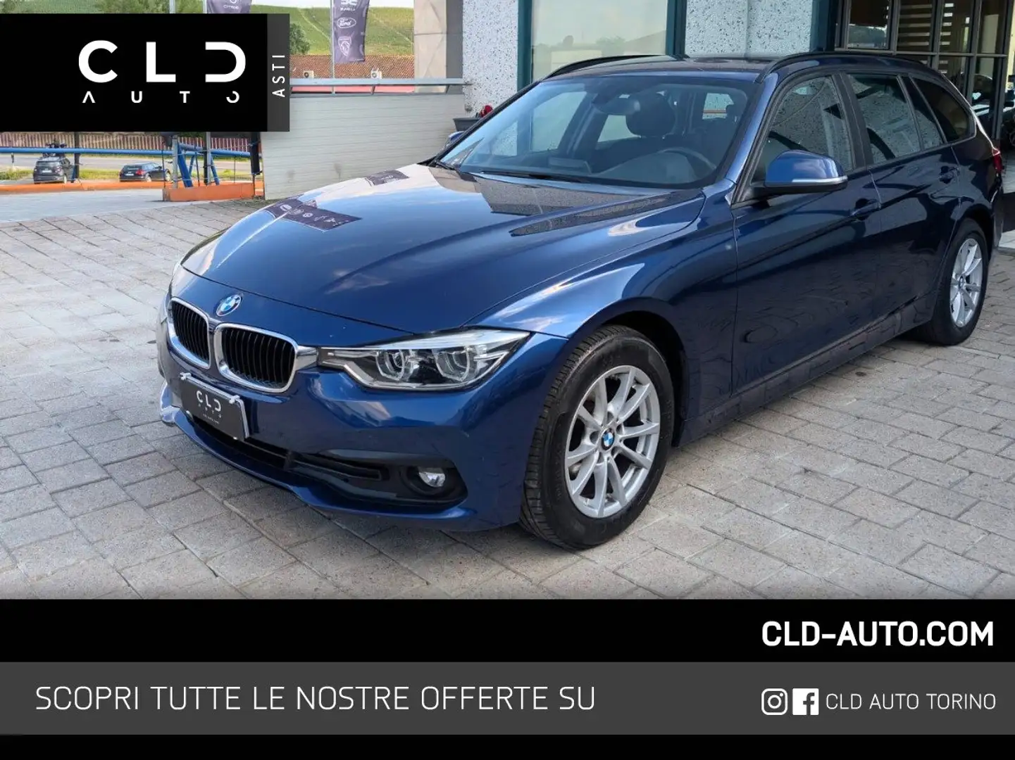 BMW 320 320d Touring Business Advantage Bleu - 1