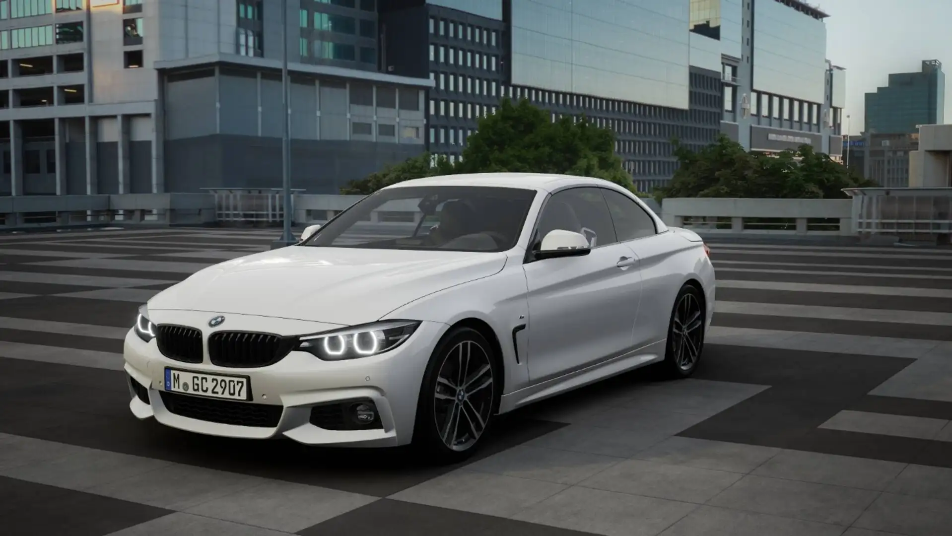 BMW 420 i Cabrio ///M Sport SpurAss HiFi Navi Sportsitz AU Schwarz - 1