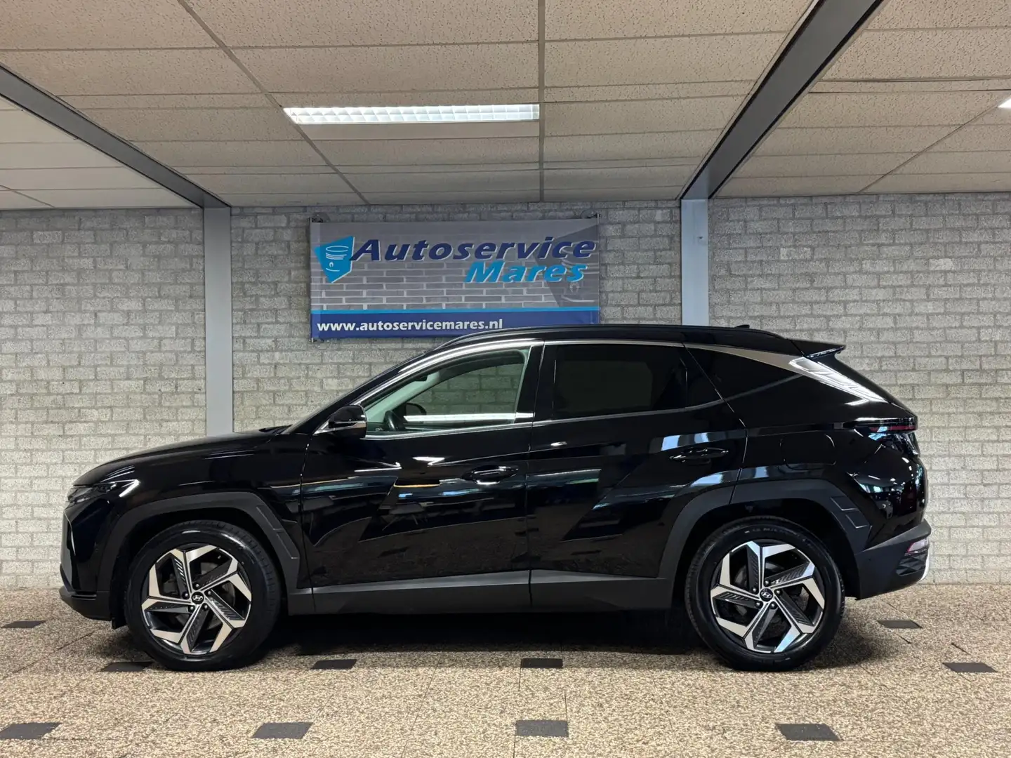 Hyundai TUCSON 1.6 T-GDI HEV Premium, 360 Camera, navi, leder, ad Zwart - 2