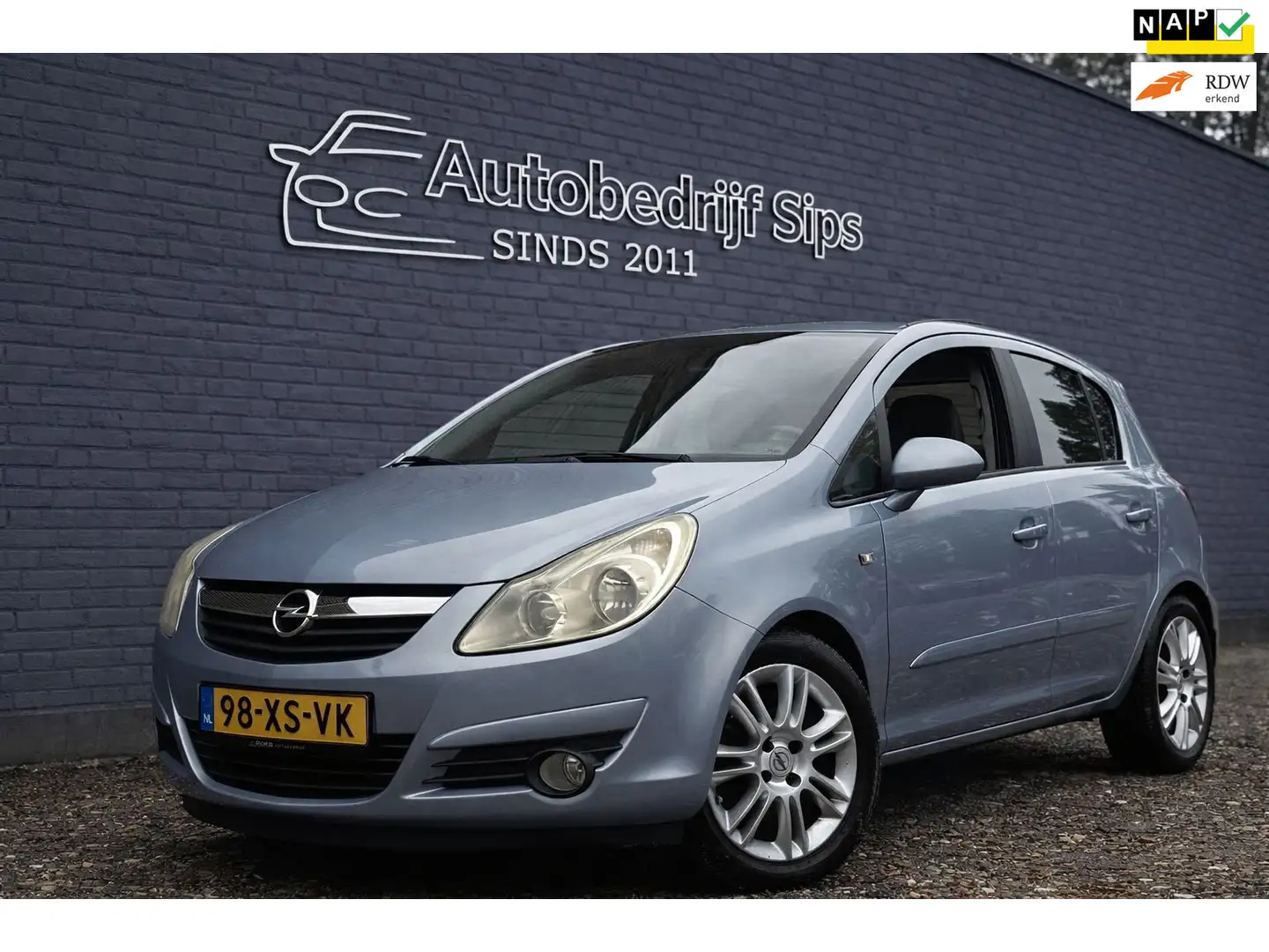 Opel Corsa 1.4 Cosmo | Airco | Pano | 5-Deurs Blau - 1