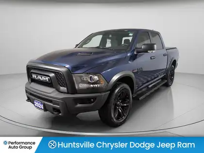 Blue 2024 RAM 1500 Pickup Truck Four-Wheel Drive 8-Speed Automatic