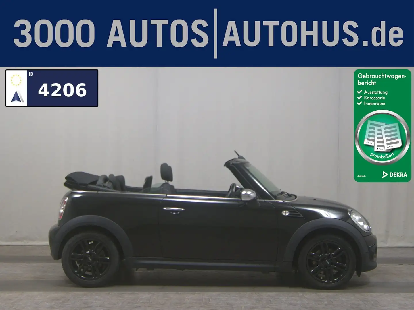 MINI One Cabrio 1.6 T-Leder PDC Shz Klima Ambiente Schwarz - 1
