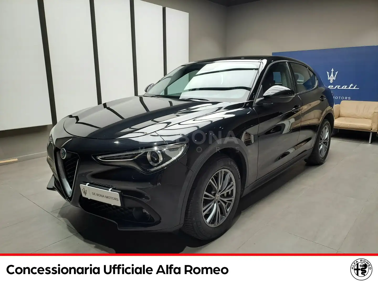 Alfa Romeo Stelvio 2.2 t rwd 160cv auto Schwarz - 1