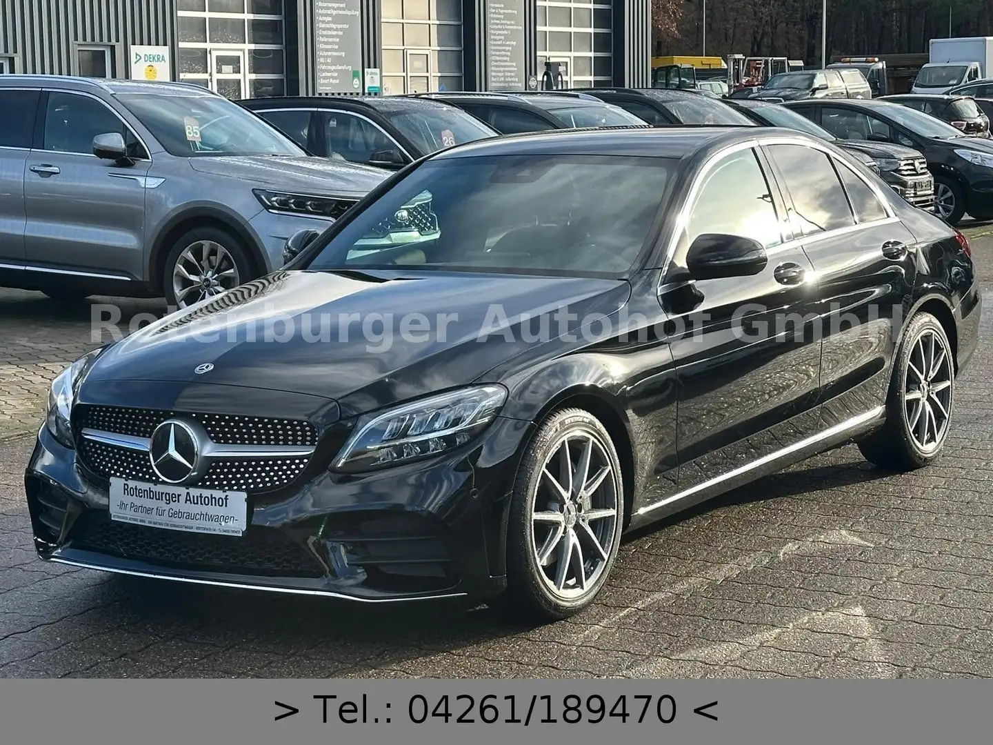 Mercedes-Benz C 220 C220 D AMG-LINE*LEDER*KAMERA*BURMESTER*STANDHZG Schwarz - 1