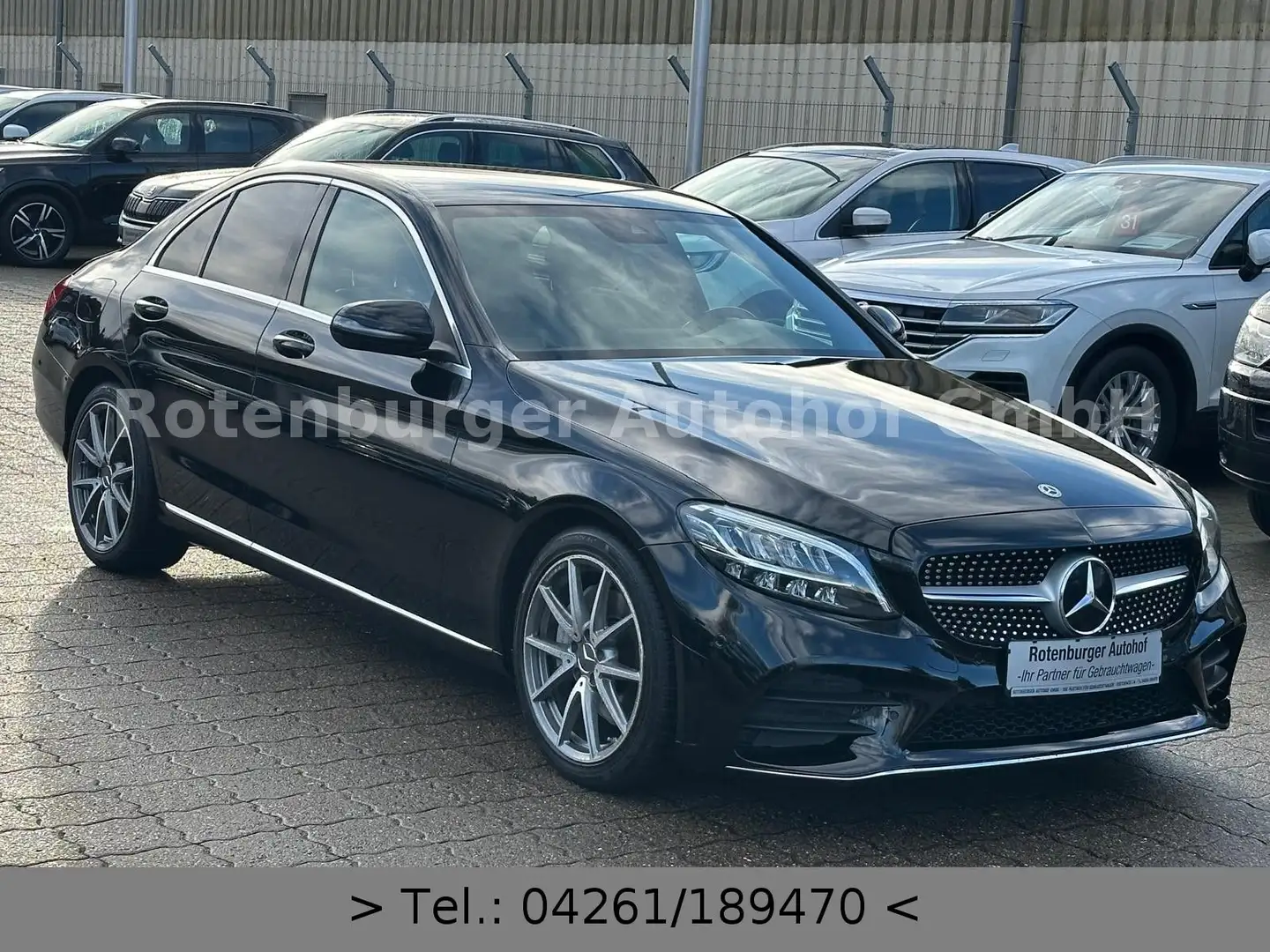 Mercedes-Benz C 220 C220 D AMG-LINE*LEDER*KAMERA*BURMESTER*STANDHZG Schwarz - 2