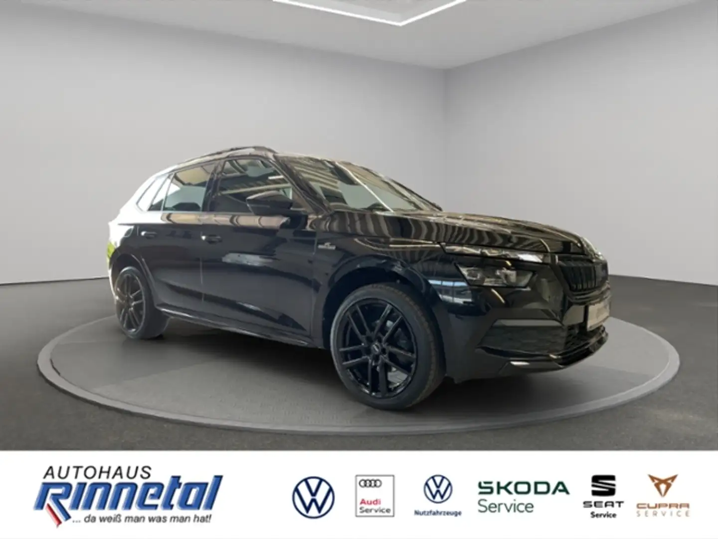 Skoda Kamiq 1.5 TSI DSG Monte Carlo PANO+LED LICHT+NAVI KLIMA Schwarz - 2