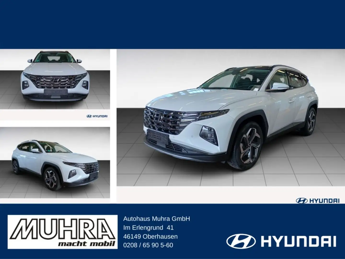 Hyundai TUCSON 1.6 T-GDI PHEV TREND 4WD PANORAMA LED Weiß - 1