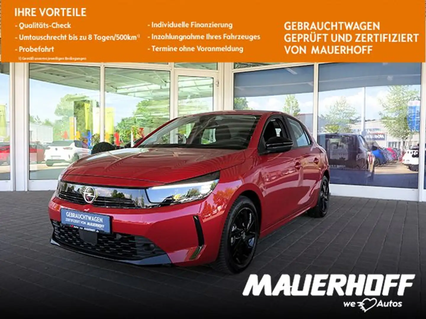 Opel Corsa F | Klima | PDC | Kamera | DAB | Allwetter Rot - 1