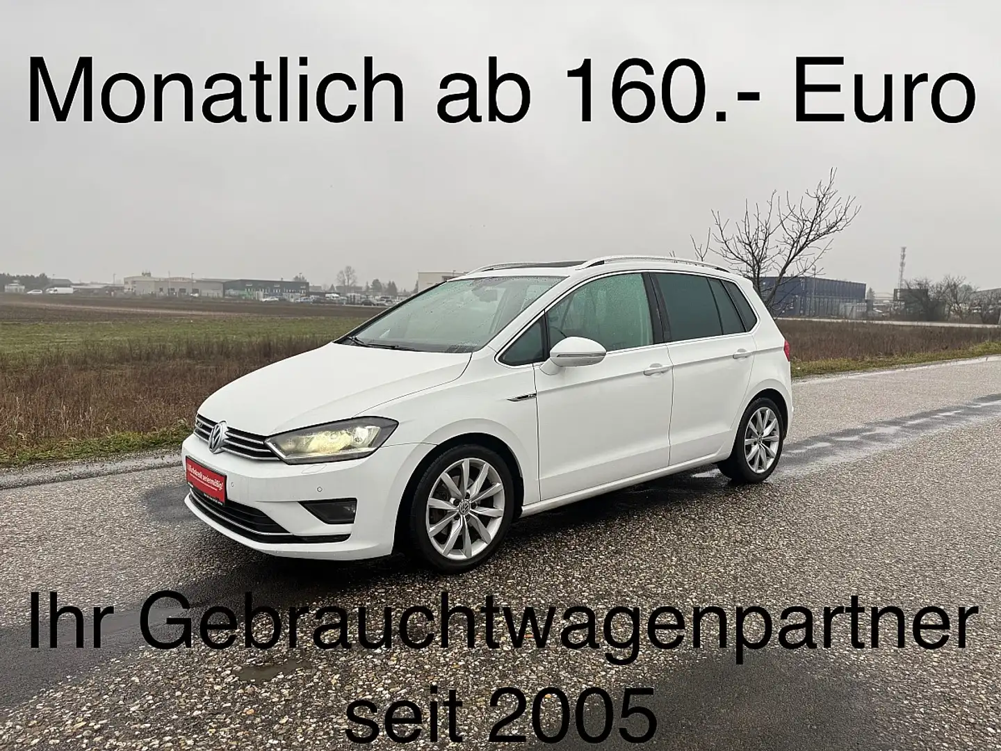 Volkswagen Golf Sportsvan Sky R-Line 1,6 BMT TDI DSG Weiß - 1