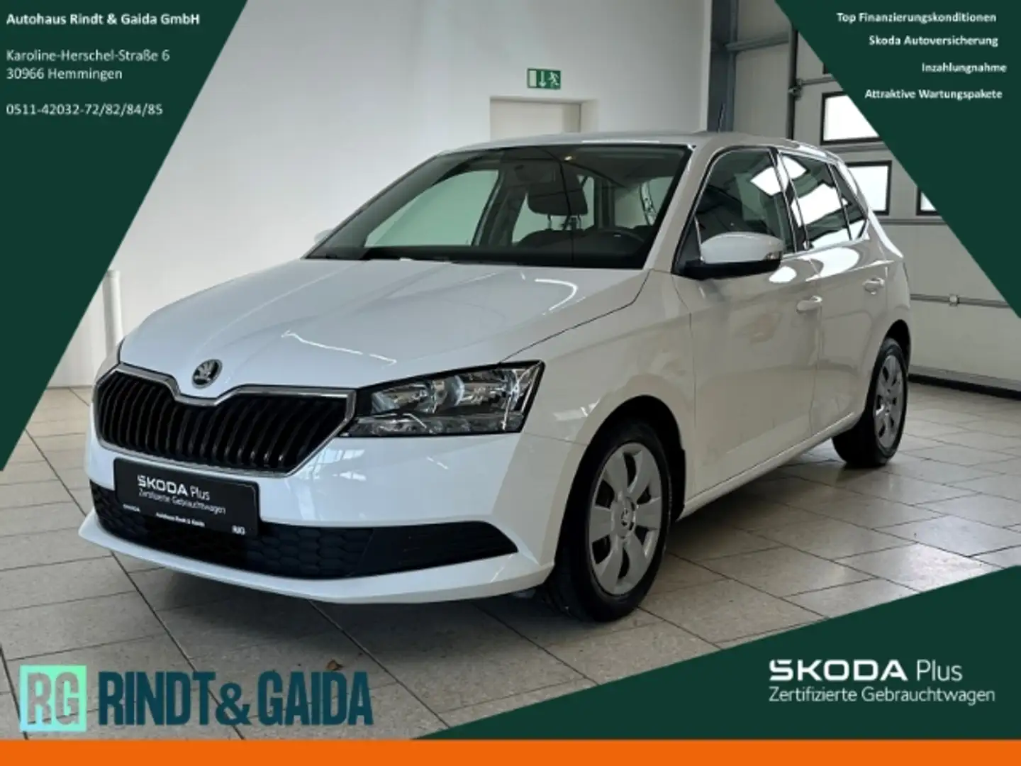 Skoda Fabia 1.0 Active PDC Klima DAB Freisprech Weiß - 1
