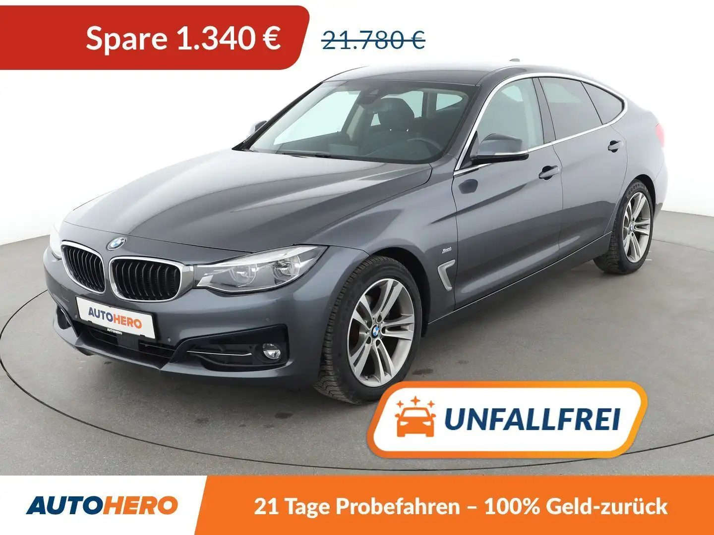 BMW 320 320d GT Sport Line Aut.*NAVI*LED*ACC*CAM* Grau - 1