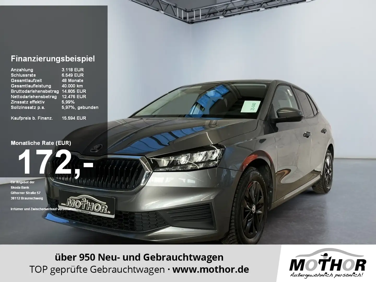Skoda Fabia Ambition 1.0 MPI Scheinwerfer LED Grau - 1