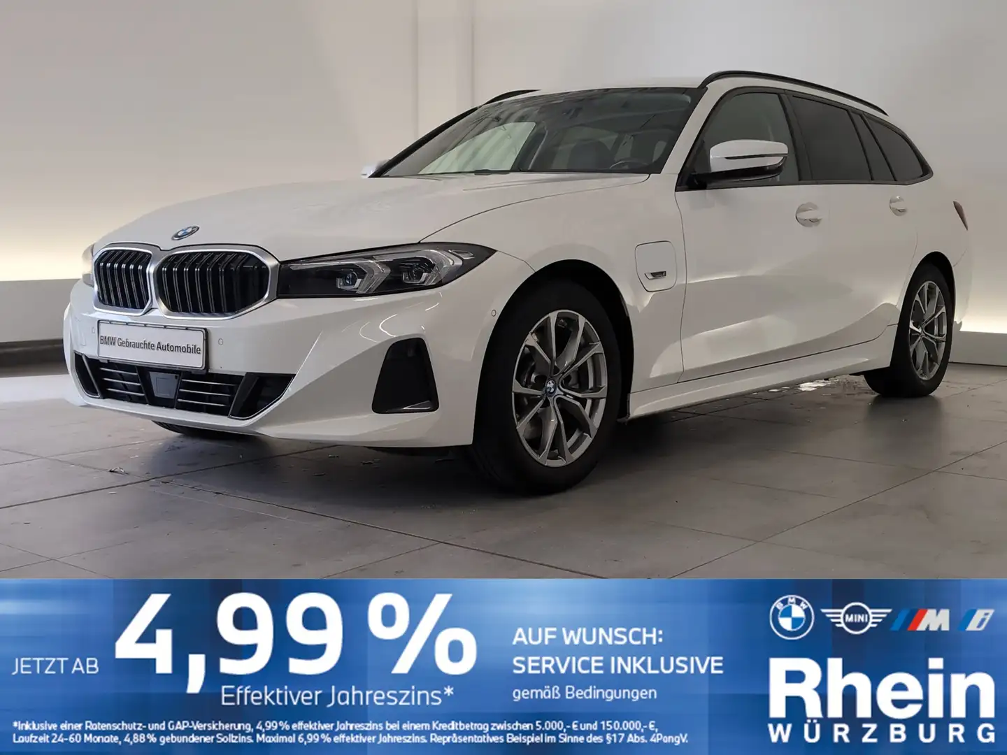 BMW 320 e Touring LKH/SHZ/DAB Weiß - 1