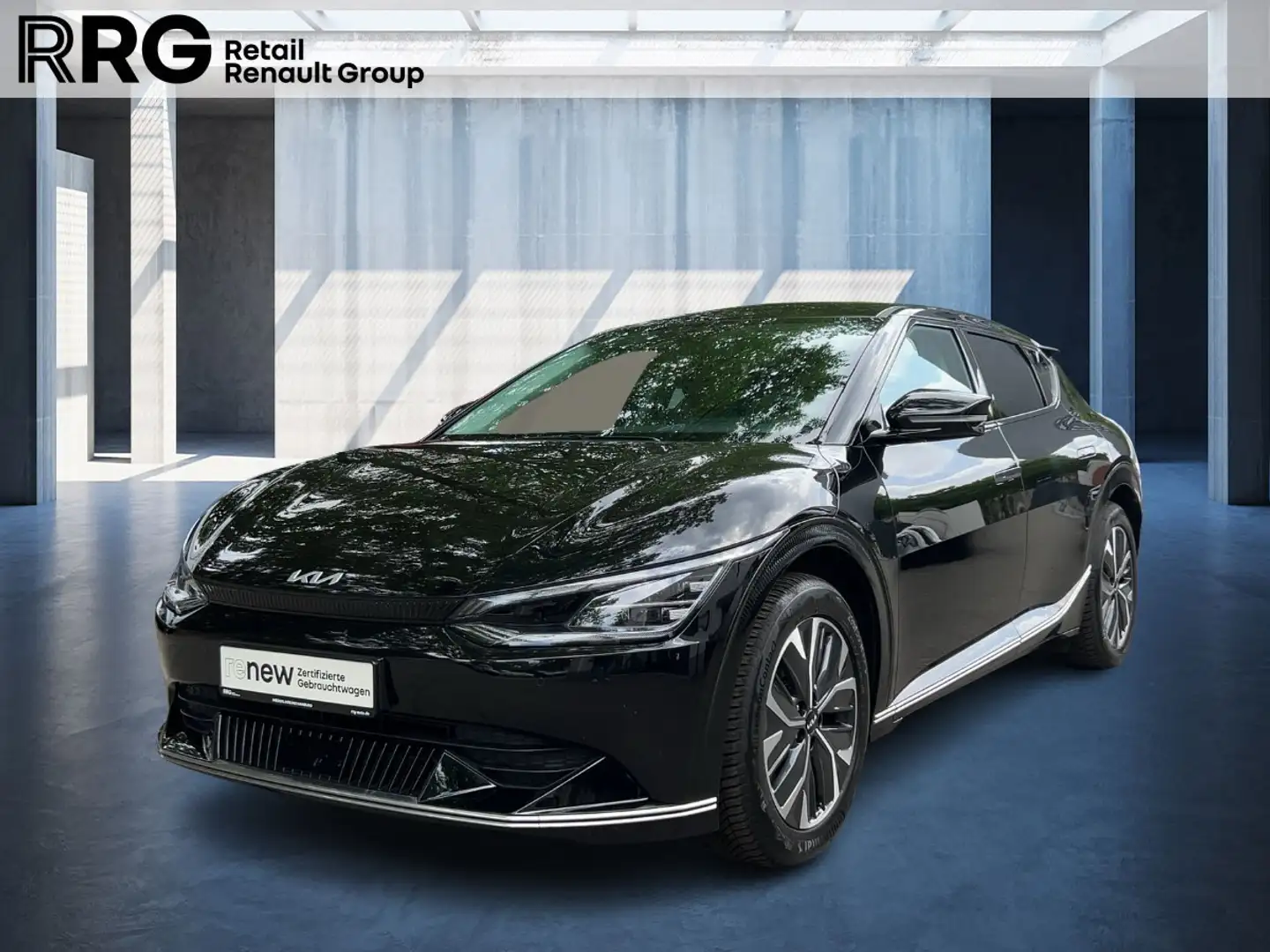 Kia EV6 Elektro 58 kWh 2WD ABS ESP SERVO Wegfahrsperre NAVI KLIMA PDC Noir - 1