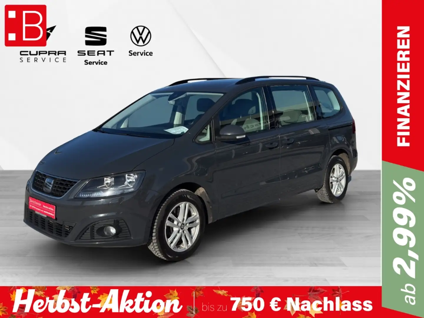 SEAT Alhambra 2.0 TDI DSG Style AHK Navi Kamera Grigio - 1