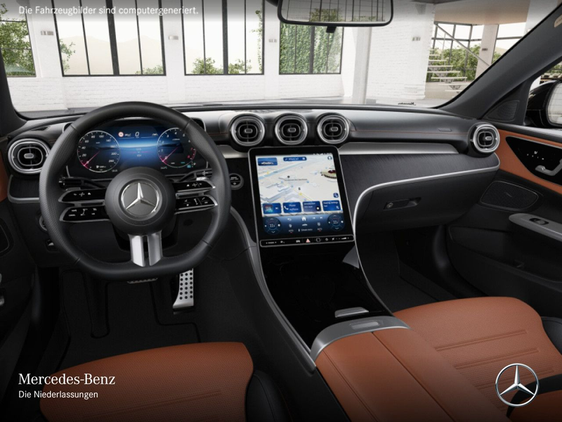Mercedes-Benz C 200 4M AMG+NIGHT+PANO+360+LED+19"+TOTW+KEYLESS — photo 9