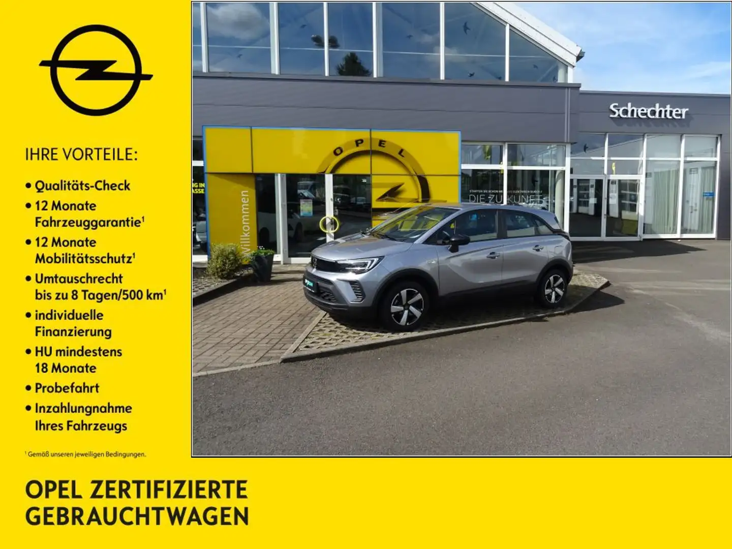 Opel Crossland 1.2 Edition Silber - 1