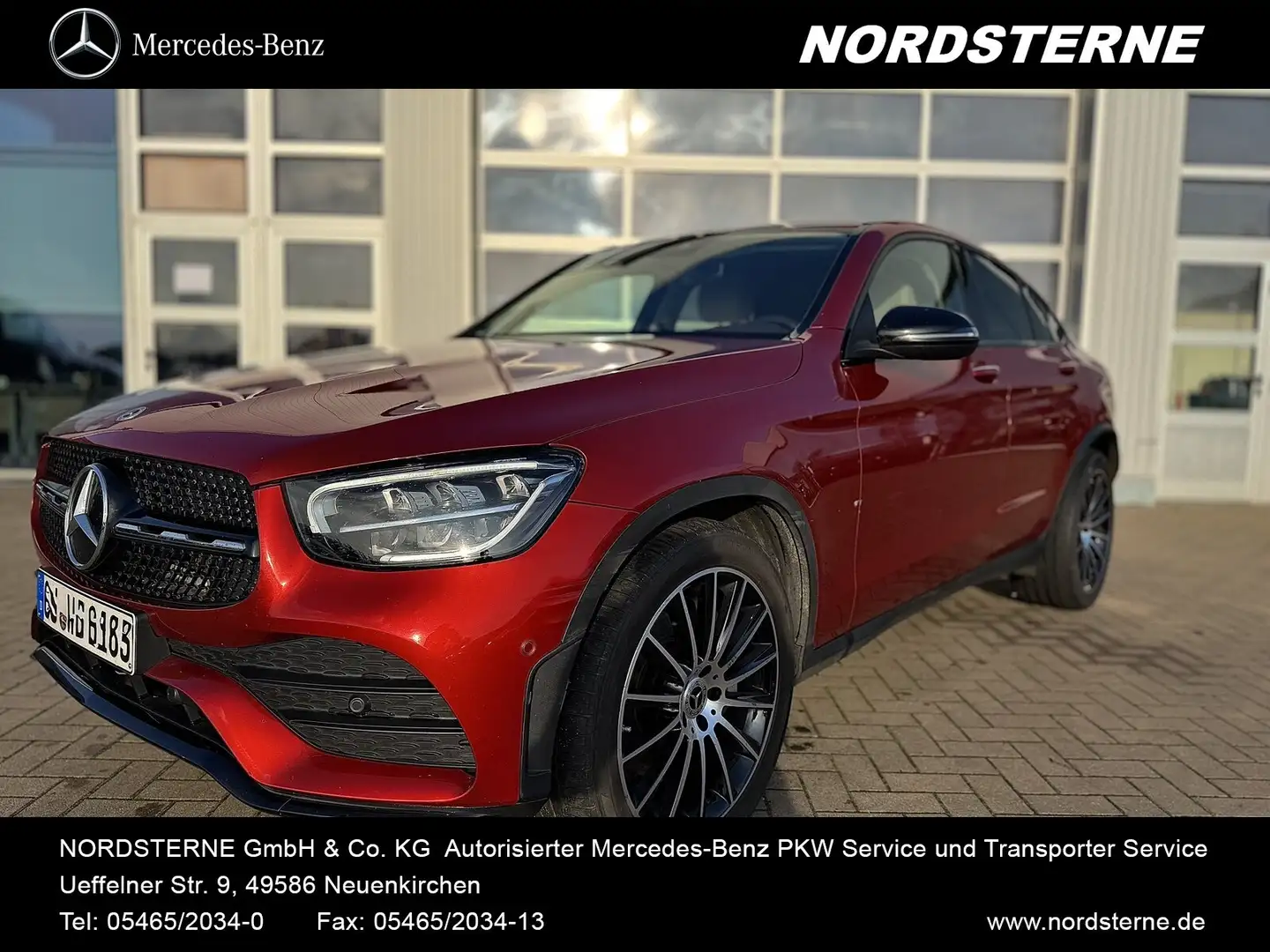 Mercedes-Benz GLC 220 GLC 220 d 4MCoupé AMG-Styling+Night+AHK+Kamera Rot - 1