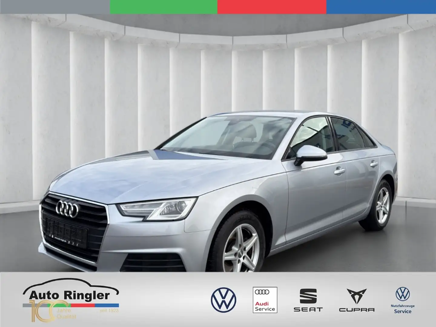 Audi A4 2.0 TDI 35 Sport +SZH+XENON+NAVI Silber - 1