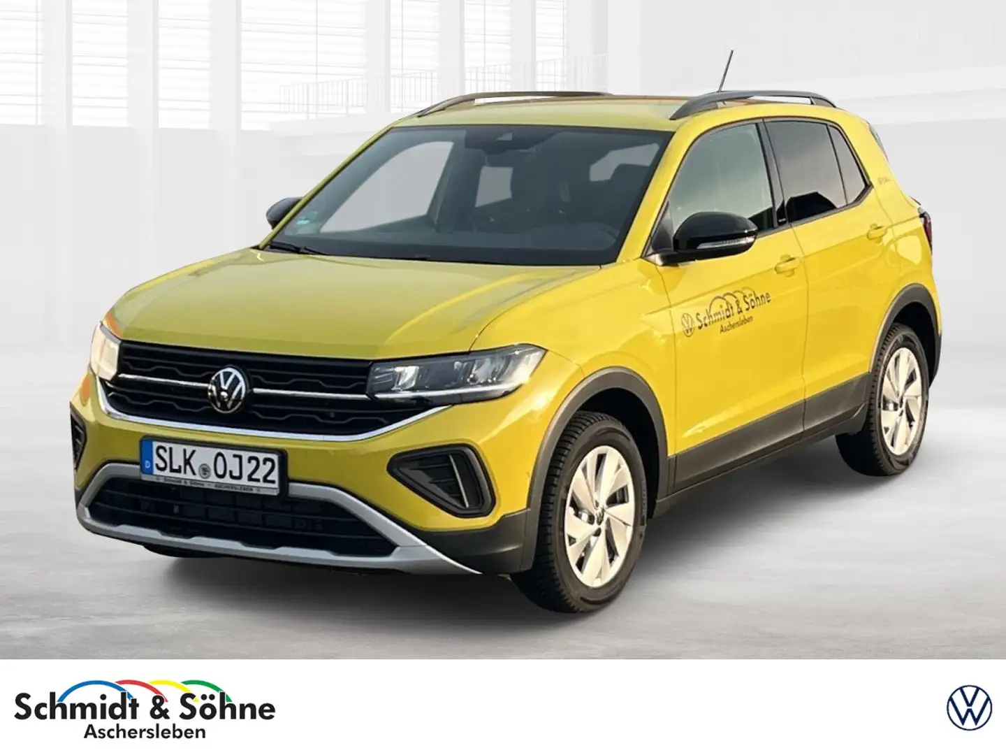 Volkswagen T-Cross Goal 1.0 l TSI DSG AHK+KAMERA+TOTW+NAV Klima Navi Gelb - 1