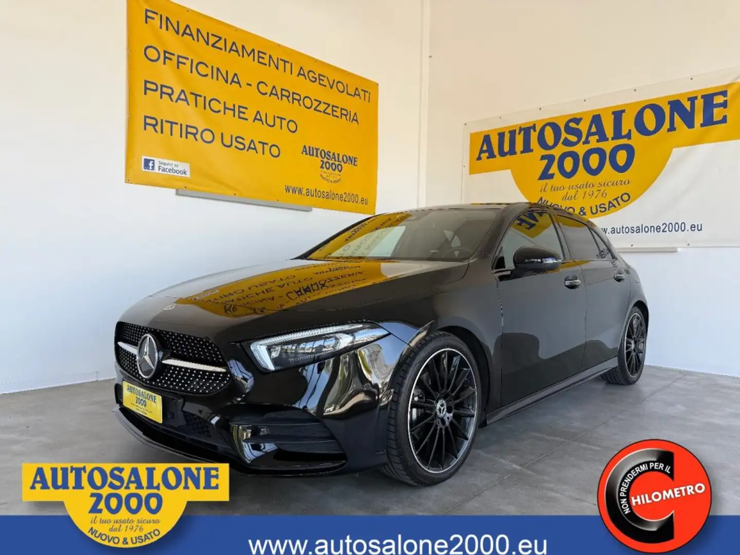 Mercedes-Benz A 160 d Premium AMG NEOPATENTATI / PREZZO REALE Zwart - 1
